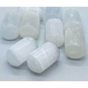 1 lb Selenite tumbled stones 1 lb Selenite tumbled stones