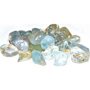 1 lb Topaz, Blue tumbled stones