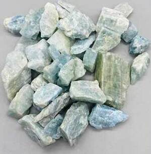 1 lb Aquamarine, Blue untumbled stones
