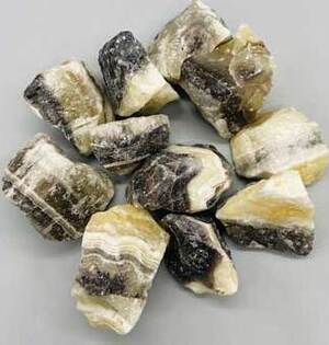 1 lb Zebra Calcite untumbled stones 1 lb Zebra Calcite untumbled stones