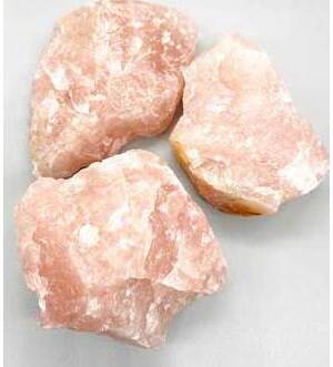 3 lb Rose Quartz untumbled stones