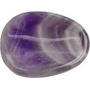 Chevron Amethyst Worry Stone