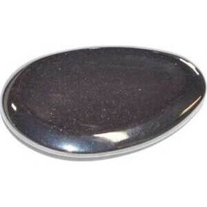 Hematite worry stone Hematite worry stone