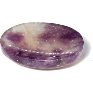 Lepidolite worry stone