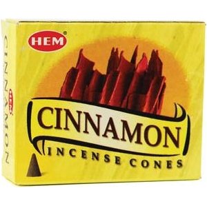 Cinnamon Hem Cone Incense 10pk Cinnamon Hem Cone Incense 10pk