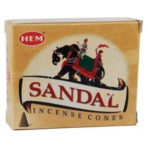 Sandal Hem Cone Incense 10pk Sandal Hem Cone Incense 10pk