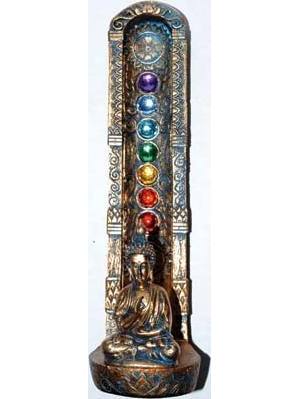 9 1/2" Buddha 7 Chakra burner 9 1/2" Buddha 7 Chakra burner