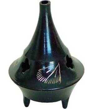 2 1/4" Black Cone Incense Burner
