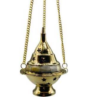 5" Star Hanging brass burner