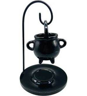 4 1/2" x 7" Hanging Metal cauldron or oil diffuser