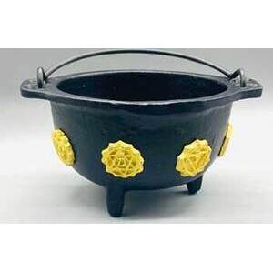 5.5" 7 Chakra cast iron cauldron