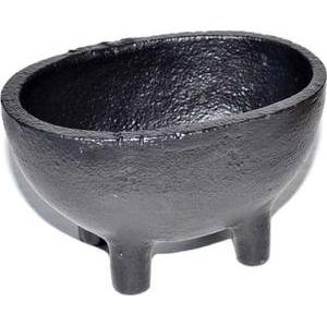 2 1/2" Oval cast iron cauldron