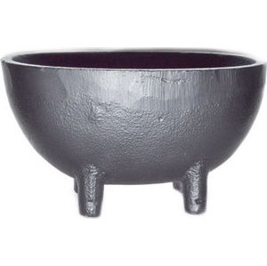 3 1/4"x 5 1/2" Oval cast iron cauldron