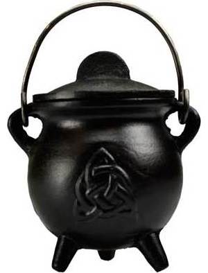 3" Triquetra Cauldron with Lid