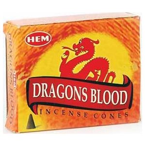 Dragon's Blood Hem Cone Incense 10pk