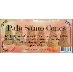 Palo Santo 6 cones Palo Santo 6 cones