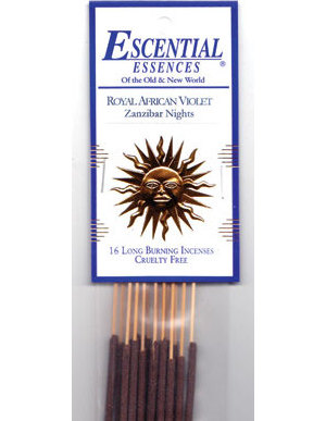 Royal African Violet escential essences incense sticks 16 pack