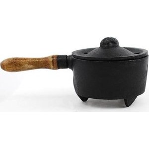 Incense Burner with Wood Handle