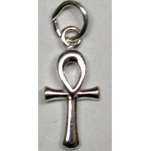 Ankh Sterling Silver Pendant 1/2" x 5/8"