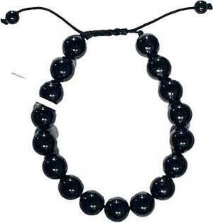 10mm Turmaline, Black bracelet