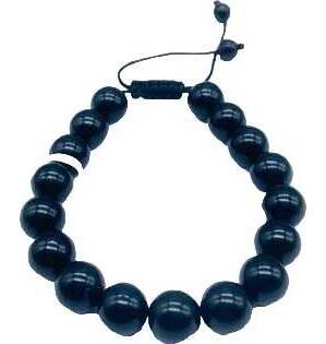 10mm Jet bracelet