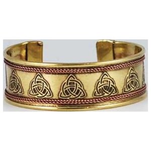 Triquetra Copper And Brass Bracelet Triquetra Copper And Brass Bracelet