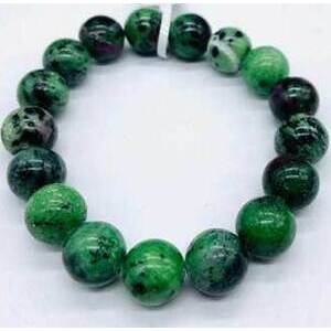 12mm Ruby Zoisite bracelet