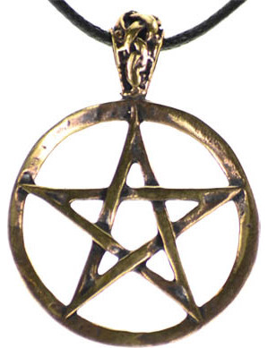 Pentagram Bronze Necklace