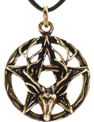 Pentagram Stag Necklace