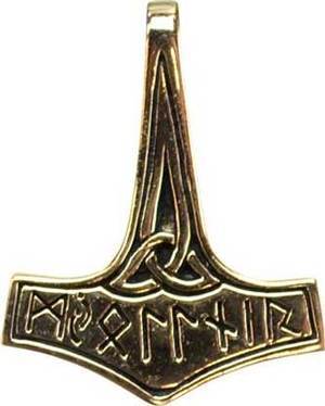 Thor's Hammer Bronze Pendant