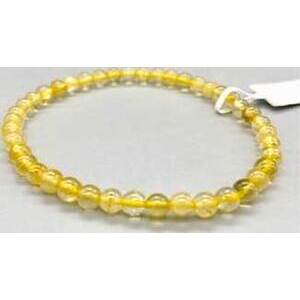 4mm Quartz, Rutilated bracelet 4mm Quartz, Rutilated bracelet