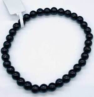 5mm Tourmaline, Black bracelet