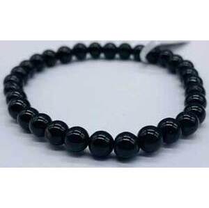 6mm Tourmaline, Black bracelet 6mm Tourmaline, Black bracelet