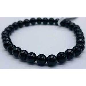 6mm Tourmaline, Black bracelet