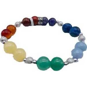 8mm 7 Chakra W Bead bracelet