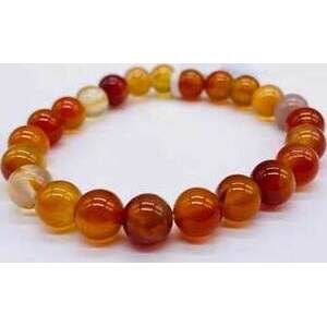 8mm Agate, Red bracelet