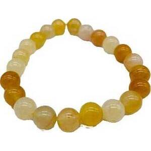 8mm Jade, Yellow bracelet