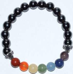 8mm Chakra/ Hematite 8mm Chakra/ Hematite