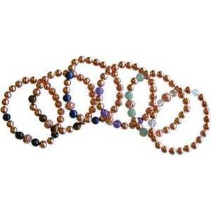 8mm Copper with asst stone bracelet 8mm Copper with asst stone bracelet