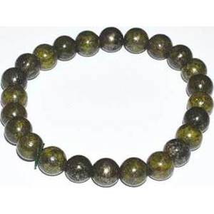 8mm Epidote W/ Pyrite 8mm Epidote W/ Pyrite