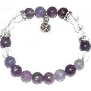 8mm Lepidolite with Double Spiral