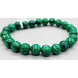 8mm Malachite, synthetic bracelet