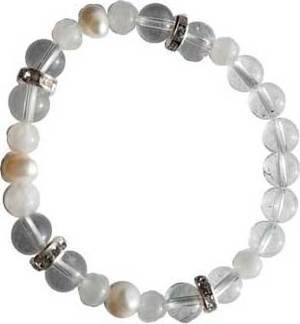 8mm Quartz/ Rainbow Moonstone Pearl