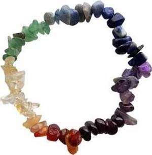 7 Chakra chip bracelet