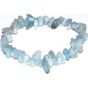 Aquamarine chip bracelet