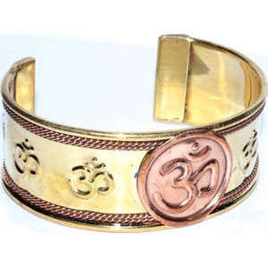 Om copper bracelet