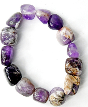 Amethyst, Chevron Nugget bracelet