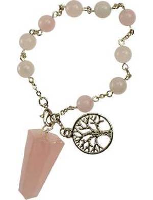 Rose Quartz Pendulum Bracelet