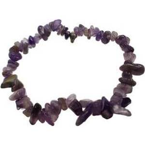 Amethyst chip bracelet