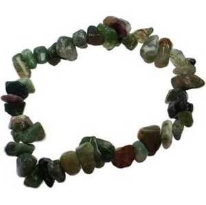 Bloodstone chip bracelet